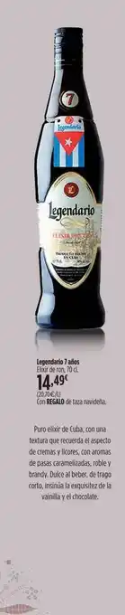 El Corte Inglés Legendario 7 Años Elixir De Ron oferta