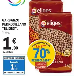 E.Leclerc "ELIGES" Garbanzo pedrosillano oferta