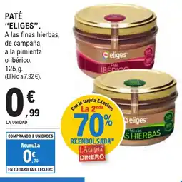 E.Leclerc "ELIGES" Paté oferta