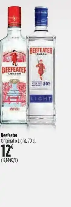El Corte Inglés Beefeater Original O Light oferta