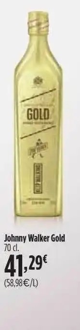 El Corte Inglés Johnny Walker Gold oferta