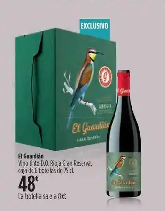 El Corte Inglés El Guardián Vino Tinto D.o. Rioja Gran Reserva oferta