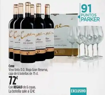 El Corte Inglés Cvne Vino Tinto D.o. Rioja Gran Reserva oferta