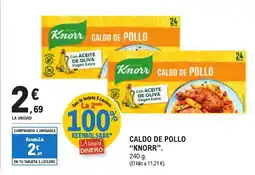 E.Leclerc "KNORR" Caldo de pollo oferta