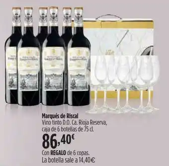 El Corte Inglés Marqués De Riscal Vino Tinto D.o.ca. Rioja Reserva oferta