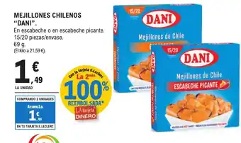 E.Leclerc DANI Mejillones chilenos oferta