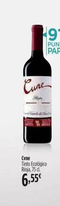El Corte Inglés Cvne Tinto Ecológico Rioja oferta