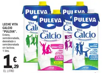 E.Leclerc "PULEVA" Leche vita calcio oferta