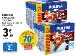 E.Leclerc "PULEVA" Batido de chocolate oferta