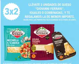 E.Leclerc "GIOVANNI FERRARI" Llévate 3 unidades de queso iguales o combinadas, y te regalamos la de menor importe. oferta