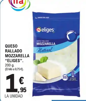 E.Leclerc "ELIGES" Queso rallado mozzarella oferta