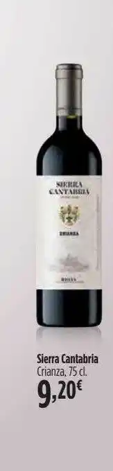 El Corte Inglés Sierra Cantabria Crianza oferta