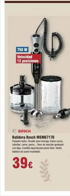 FROIZ Batidora Bosch Msm67170 oferta
