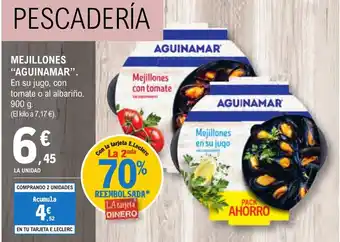 E.Leclerc "AGUINAMAR" Mejillones oferta