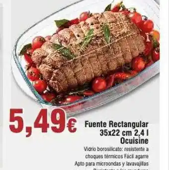 FROIZ Fuente Rectangular 35x22 Cm 2.4 L Ocuisine oferta