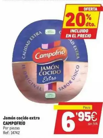 Makro 20% Dto. Jamón Cocido Extra Campofrío oferta