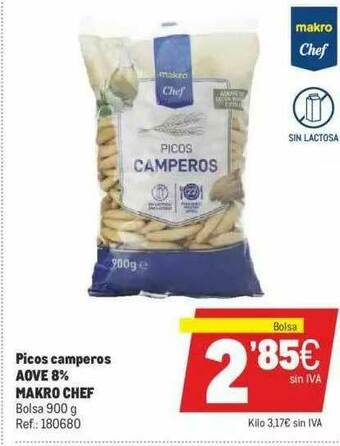 Makro Picos Camperos Aove 8% Makro Chef oferta