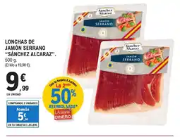 E.Leclerc "SÁNCHEZ ALCARAZ" Jamón serrano oferta