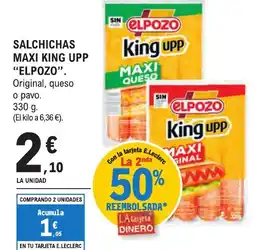 E.Leclerc "ELPOZO" Salchichas maxi king upp oferta