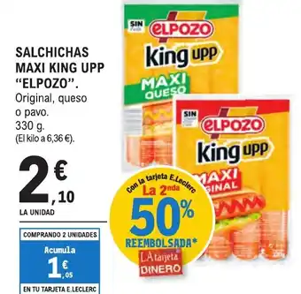 E.Leclerc "ELPOZO" Salchichas maxi king upp oferta