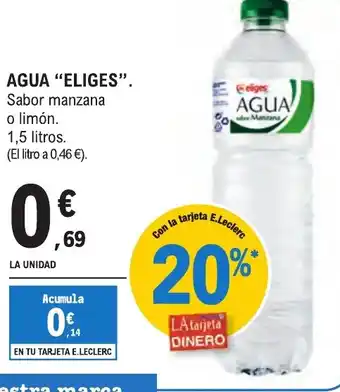 E.Leclerc "ELIGES" Agua oferta