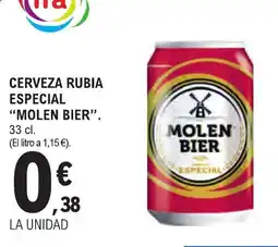 E.Leclerc "MOLEN BIER" Cerveza rubia especial oferta