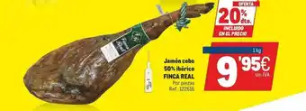 Makro 20% Dto. Jamón Cebo 50% Ibérico Finca Real oferta