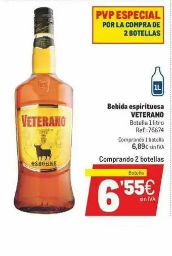 Makro Bebida Espirituosa Veterano oferta