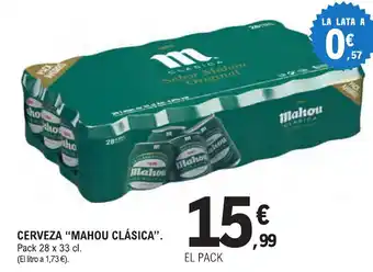 E.Leclerc "MAHOU CLÁSICA" Cerveza oferta