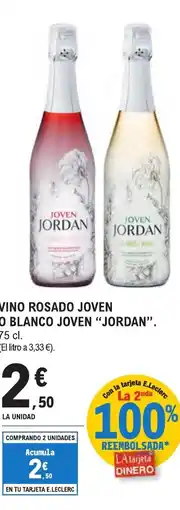 E.Leclerc "JORDAN" Vino rosado joven o blanco joven oferta