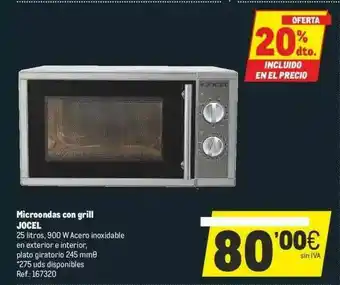 Makro 20% Dto. Microondas Con Grill Jocel oferta