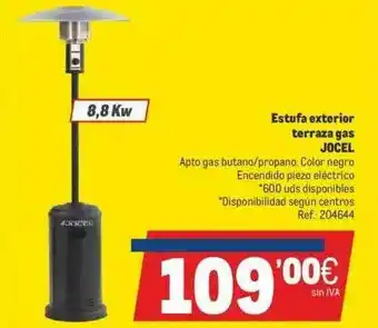 Makro Estufa Exterior Terraza Gas Jocel oferta