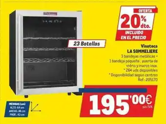 Makro 20% Dto. Vinoteca La Sommeliere oferta