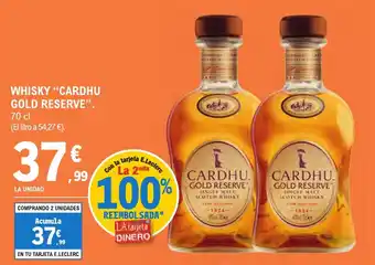 E.Leclerc "CARDHU GOLD RESERVE" Whisky oferta