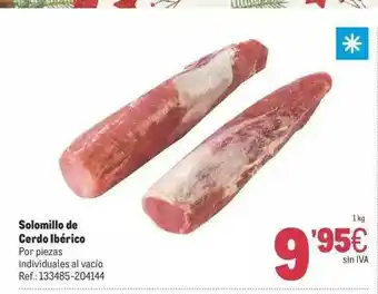 Makro Solomillo De Cerdo Ibérico oferta