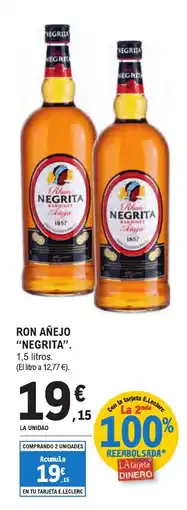 E.Leclerc "NEGRITA" Ron añejo oferta