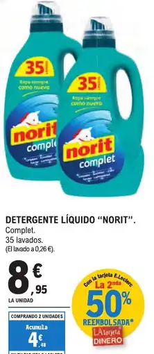 E.Leclerc "NORIT" Detergente líquido oferta