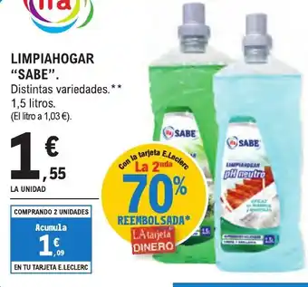 E.Leclerc IFA SABE Limpiahogar oferta