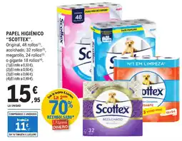 E.Leclerc "SCOTTEX" Papel higiénico oferta