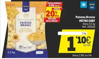 Makro 20% Dto. Patatas Bravas Metro Chef oferta