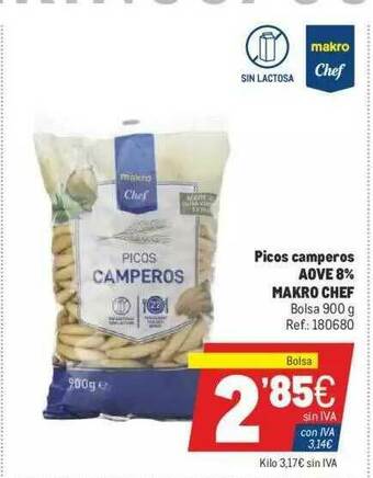 Makro Picos Camperos Aove 8% Makro Chef oferta