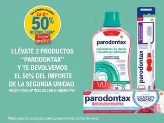 E.Leclerc "PARODONTAX" Llévate 2 productos el 50% del importe de la segunda unidad oferta