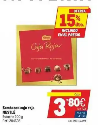 Makro 15% Dto. Bombones Caja Roja Nestlé oferta
