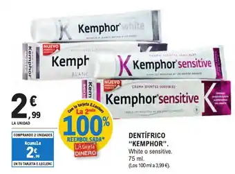 E.Leclerc "KEMPHOR" Dentífrico oferta