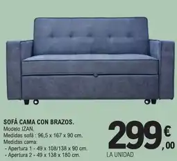 E.Leclerc Sofá cama con brazos oferta