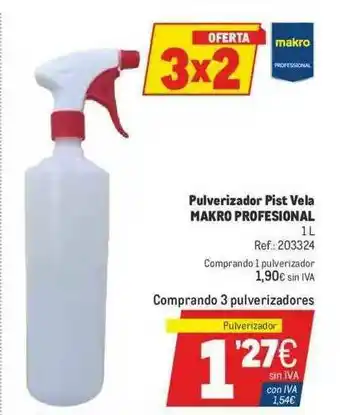 Makro Pulverizador Pist Vela Makro Profesional oferta