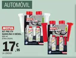 E.Leclerc AUTOMÓVIL Kit pre itv gasolina o diésel. oferta