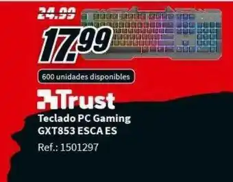 MediaMarkt Trust Teclado Pc Gaming Gxt853 Esca Es oferta