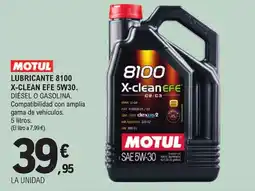 E.Leclerc MOTUL Lubricante 8100 x-clean efe 5w30 oferta