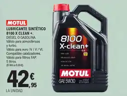 E.Leclerc MOTUL Lubricante sintético 8100 x clean + oferta